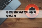 开云体育下载-雄鹿球星被曝痛苦训练做到全新高度()